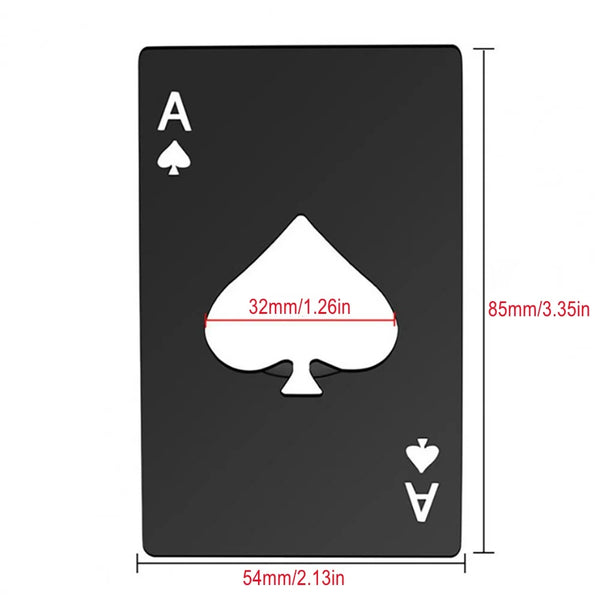 Poker Card Bottle Opener