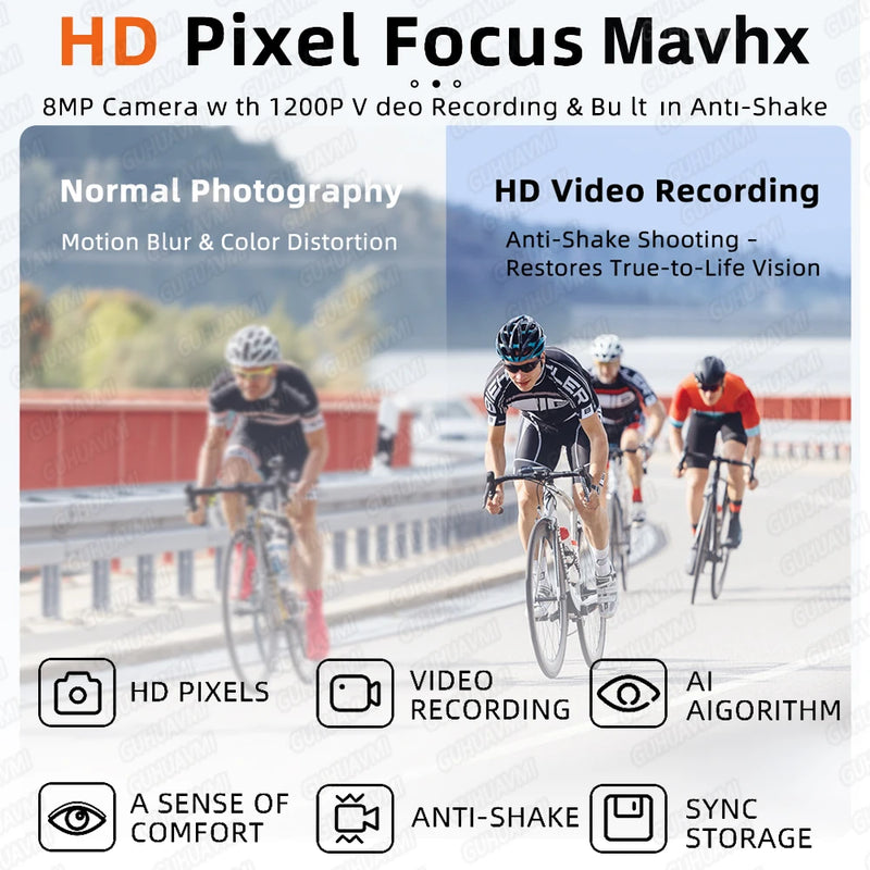 Smart Audio Glasses with 4K Camera & AI Assistant