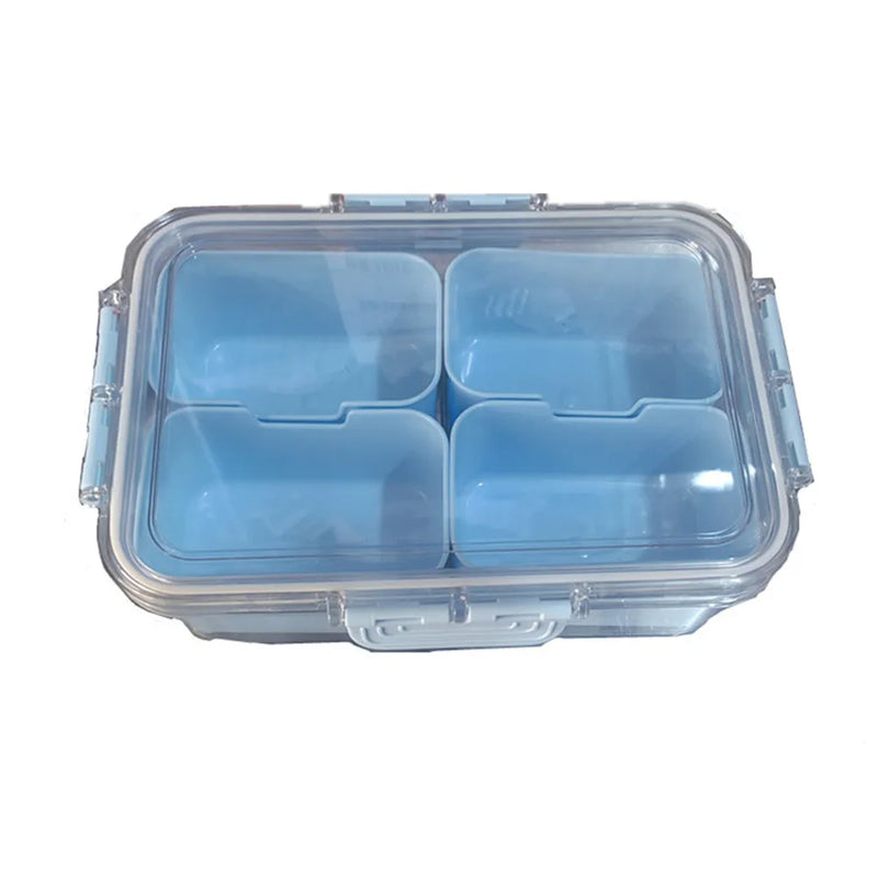 4-Compartment Snack Box with Lid