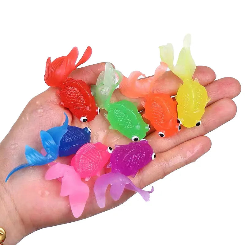 Adorable Kawaii Floating Goldfish Bath Toys - Set of 10