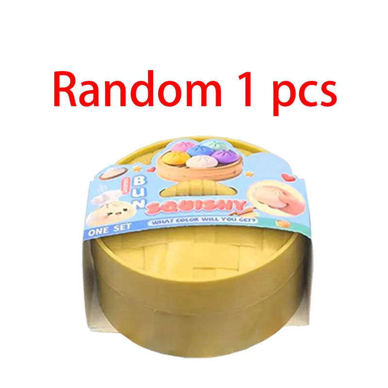 Colorful Simulated Dumpling Squishy Toy
