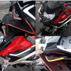 Motorcycle Front Side Spoiler Winglets with LED Light