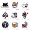 Punk Skull & Horror Embroidered Iron-On Patches (Set of 10)