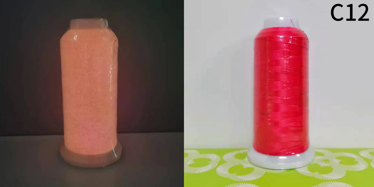Glow-in-the-Dark Embroidery Thread for Sewing Projects