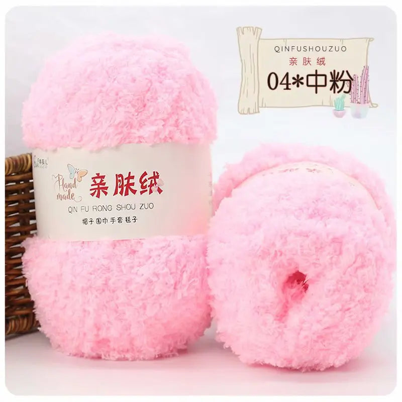 Soft Chenille Yarn for Knitting and Crochet Projects