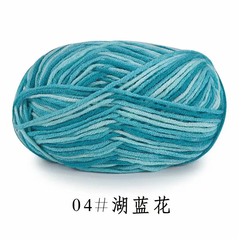 Section-Dyed Milk Cotton Yarn for Knitting and Crochet