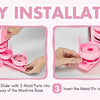 Multi-Size Button Maker Machine with 300 Button Parts Kit