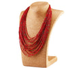 Multi-Layer Boho Bead Choker Necklace