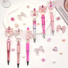 DIY Beaded Acrylic Ballpoint Pen Kit with Rotating Gradient Design