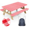 Housse de Table à Pique-nique à Carreaux Imperméable