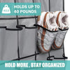 Over-the-Door Hanging Shoe Organizer with Mesh Pockets