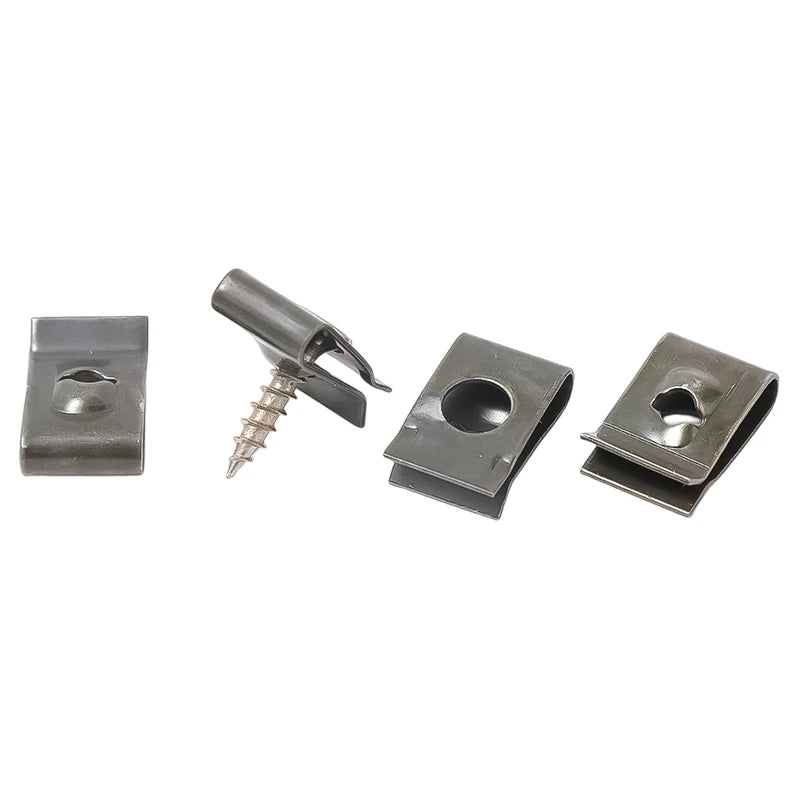 Self-Tapping U-Type Clip Fasteners with Screws for Vehicles