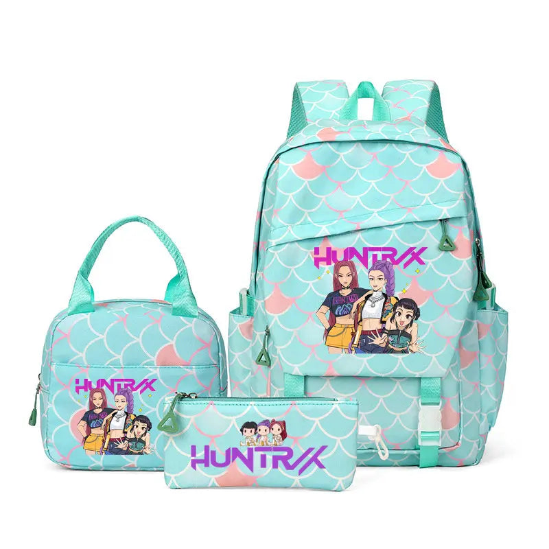 KPop Demon Hunters Backpack Set with Lunch Bag and Pencil Case
