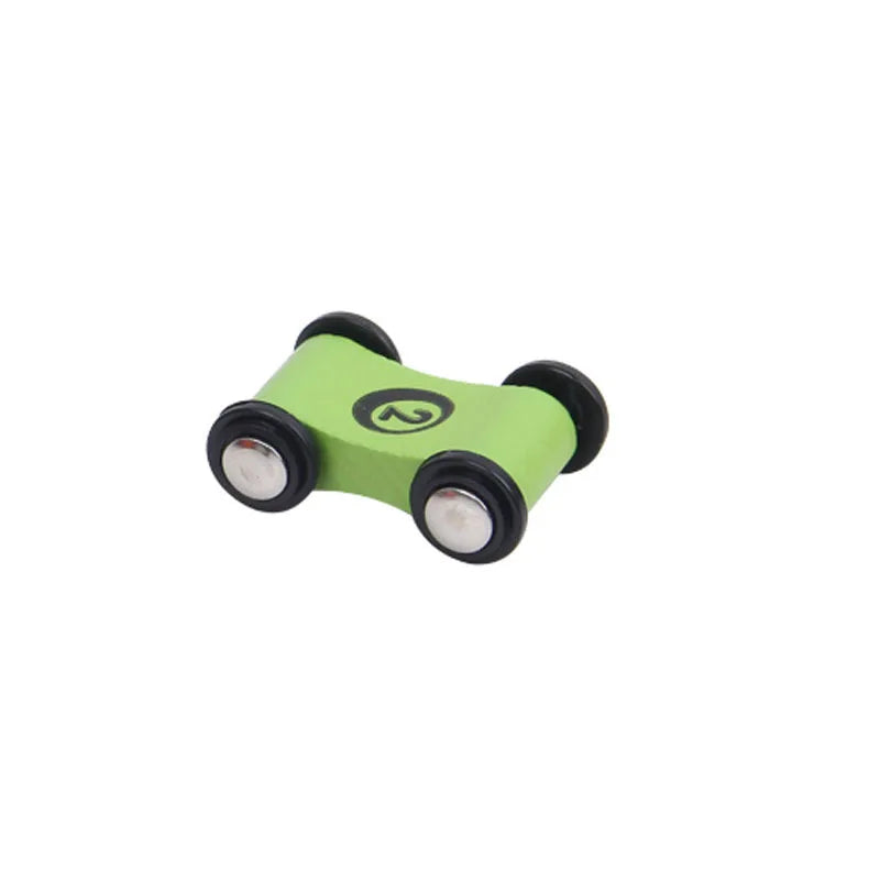 Wooden Push-and-Go Race Cars for Kids – Set of 4 Mini Toy Vehicles