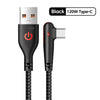 120W Fast Charging USB-C Cable with 90° Elbow Design