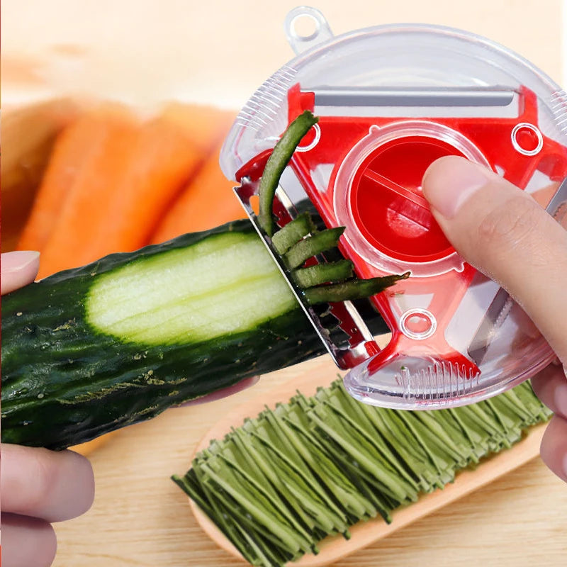 Pelador de Verduras 3 en 1 con Múltiples Cuchillas