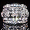 Elegant Women's Eternal Ring with Sparkling Cubic Zirconia