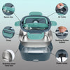 Diagram showing the components of a portable electric lunch box including the spoon box, air holes, sealing rubber gasket, st