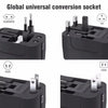 Universal Multi-Voltage Travel Adapter with Dual USB Ports