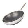 Wok Antiadherente de Acero Inoxidable 316 con Diseño de Panal