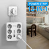6-Outlet Wall Power Strip with USB-C Charging