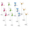 A collection of lifelike dragonfly garden decor clips in various colors and sizes.