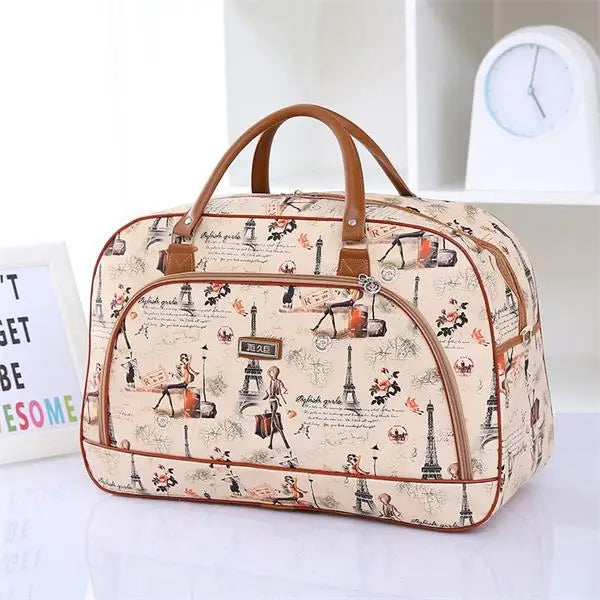 Floral Print Travel Duffle Bag for Women