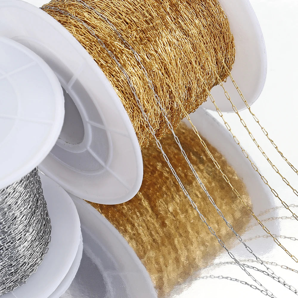 Gold Stainless Steel Cable Chain for Jewelry Making
