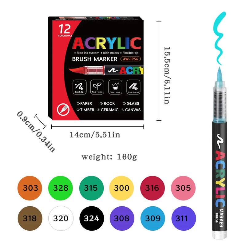Acrylic Marker Pen Set for Art & Craft