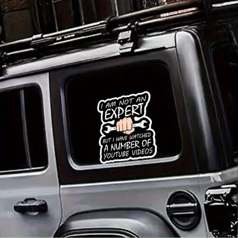 Humorous Mechanic Vinyl Decal