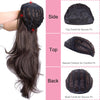 24-Inch Wavy Half Wig with Secure Clips