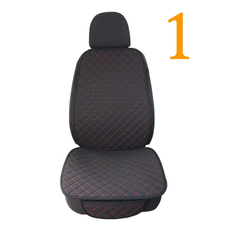 Breathable Linen Front Car Seat Cover