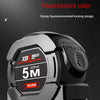 5m Fluorescent Steel Tape Measure with Self-Locking Mechanism