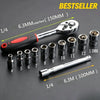 12-Piece Metric Socket Wrench Set