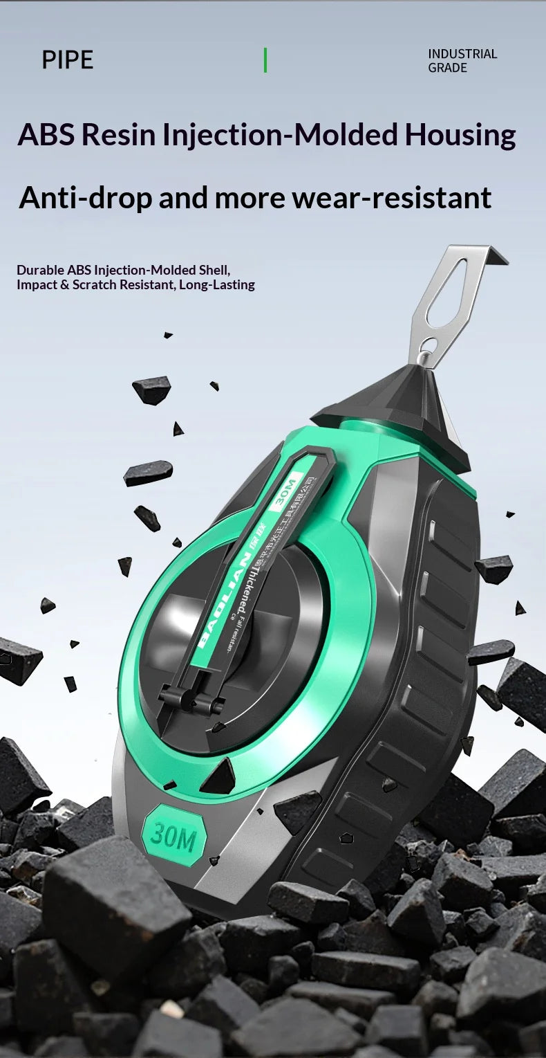 Chalk Line Reel with Quick Retraction for Precise Marking