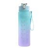 Motivational Time-Marker Water Bottle with Straw