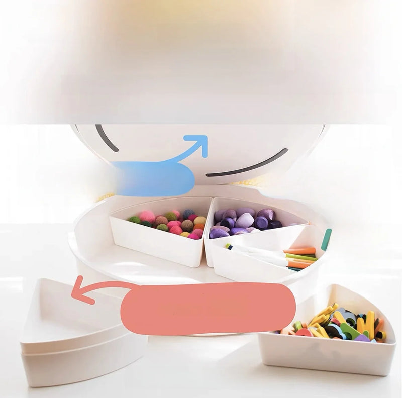 Partitioned Sensory Play Bin for Toddlers
