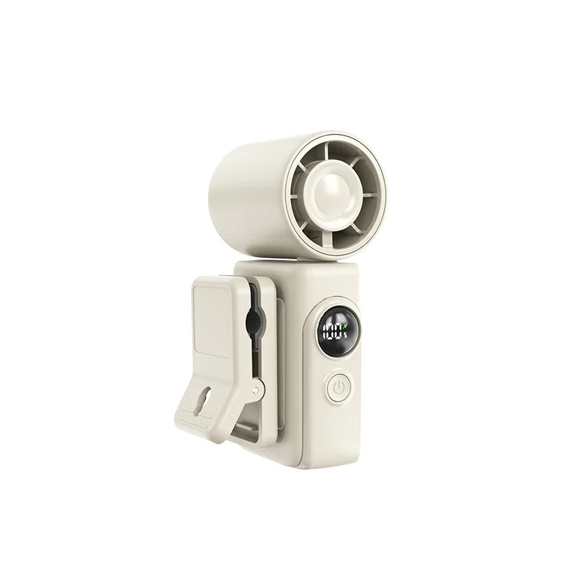 Ventilador Portátil Recargable de Mano Clip-On