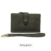 Compact Frosted Tri-Fold Wallet for Women