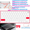 Ultra-thin TPU keyboard cover for a MacBook, showing the keyboard and a TPU component.