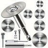 10-Piece High-Speed Steel Saw Blades Set with Universal 1/4-Inch Hex Shank