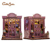 Book Nook DIY Wooden Miniature Kit with LED Lighting