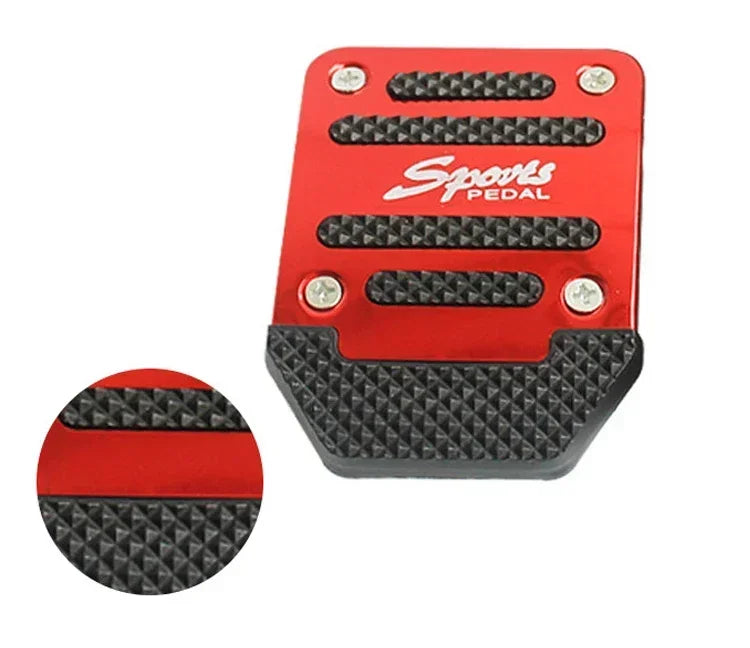 Aluminum Car Pedal Cover Set - Non-Slip Brake & Foot Pedals