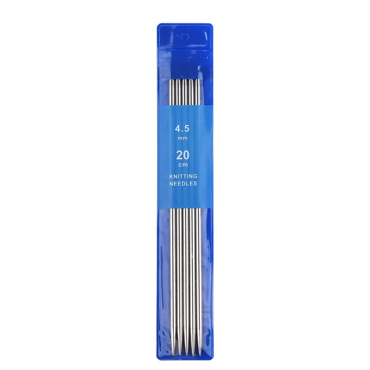 Stainless Steel Knitting Needle Set (20cm, 2–5mm)