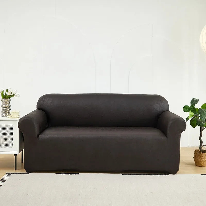 PU Leather Sofa Slipcover with Anti-Slip Backing