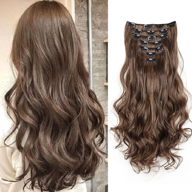 Ensemble d'Extensions de Cheveux Clip-In Premium