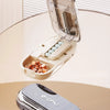 Portable Pill Cutter and Storage Box with Dustproof Lid