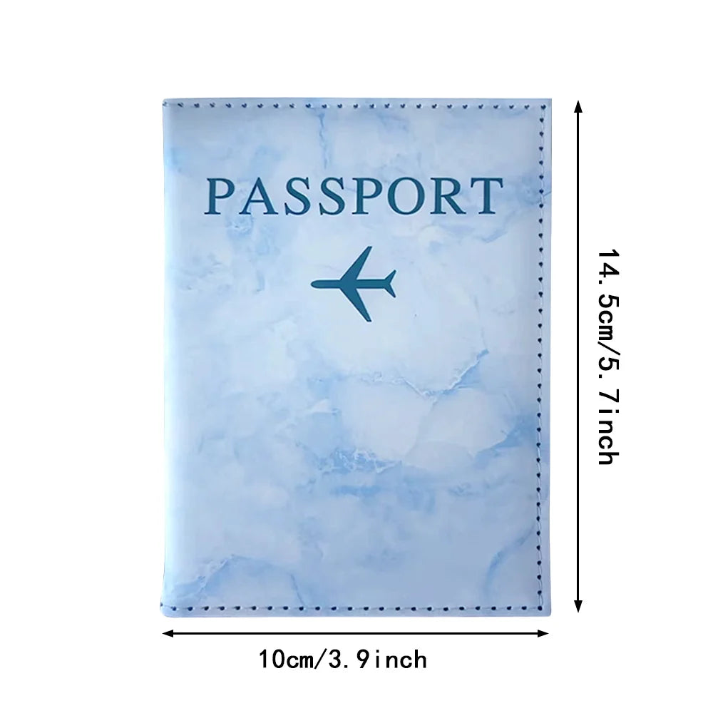 Classic Vintage Leather Passport Holder with Card Slots