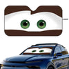 Foldable Car Windshield Sunshade with Cute Cartoon Eyes