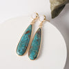 Turquoise Teardrop Drop Earrings